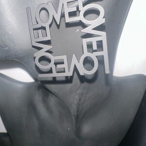 Black LOVE Statement Earrings